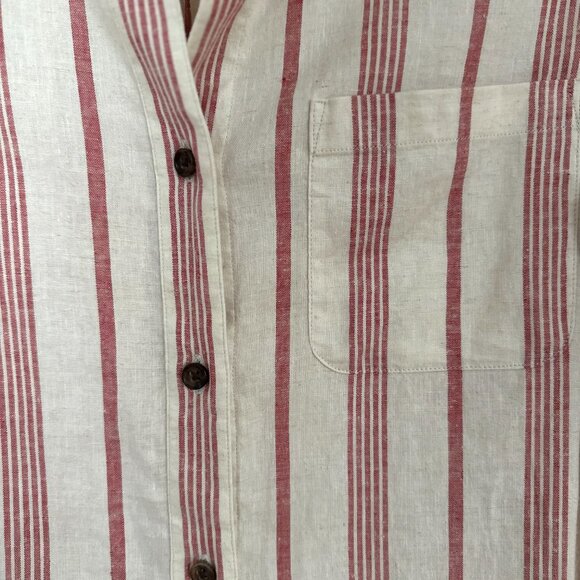 Marine Layer Long Sleeve Striped Button-Down, Size XS - Picture 3 of 4